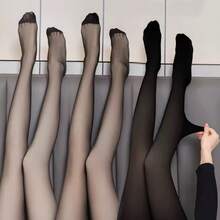 Socia Pantyhose Thread 15 Trifil Transparent Effect European Model Elegant For Work Sport Thin Polyamide - 1 膚色+1 黑色 - 查看 3