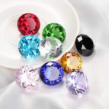 10-Color 3CM Crystal Diamond-Shaped Decorative Cutting Glass Giant Gemstone Wedding Office Desktop Decoration Item Birthday Gift - Multicolor - View 4