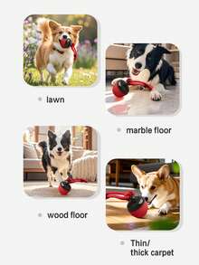 Auto-Play Smart Dog Ball: Interactive Chew Proof Toy W/ 3 Modes, Motion Activated - Solves Boredom, Fun For Teething Puppies & Dogs - Multicolor - View 4