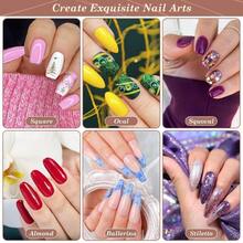 Nail Art Salon Sets600PCS Clear Coffin Nail Tips And 240PCS Short Press On Nails Set Clear Acrylic Nail Tips With Glue Nail Art Brushes And Nail Display Stand Nail Tips For Salons And Home DIY Nail Art - 透明棺材釘 - 查看 6