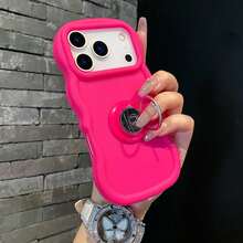 (购买赠品) 关注商店并领取产品，免费获得挂绳/1 个手机支架、马卡龙手机壳 + 手带手机壳，兼容 17 PROMAX/16 PROMAX/15 PROMAX/14 PROMAX/13 PROMAX/12 PROMAX/11 PROMAX/XS MAX/7/8 PLUS，也兼容三星、OPPO、VIVO、荣耀、传音防水防震防摔防刮 - 玫紅色 - 查看 2