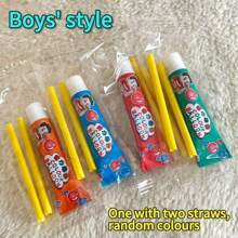 Set de 3/5/10 piezas de chicle de burbuja de estilo de dibujos animados, regalo nostálgico clásico, pequeño regalo, juguete de exterior creativo soplador de burbujas, fiesta de festival de espuma de burbujas, pequeños obsequios