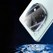 【3D镜头保护膜】兼容 15 Pro Max/11/12 Mini/1/14 Pro Max/16 Plus/17/17 Pro Max/17 Air、Fold7/S23/S24/S25 Ultra，9H硬度钢化玻璃镜头膜，防刮花、防指纹、高清透明镜头盖，专业相机保护壳，防尘、防爆膜，适用于摄影/日常保护 - 無色 - 查看 5