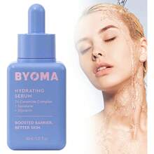 BYOMA Hydrating Serum - Moisturizing Facial Serum With Squalane, Glycerin & Ceramides - Hydrating For Glowing, Dewy Skin - 1.01 Fl. Oz - Baby Blue - View 3
