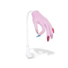 Mano de práctica de uñas acrílicas - Mano de práctica de uñas de silicona, versión mejorada con placas de uñas que nunca se caen, mano de práctica de uñas falsas, modelo de práctica flexible, viene con 50 placas de uñas. Los dedos nunca se rompen - Los dedos tienen huesos de aluminio de 3,2 mm en su interior, conectados a través de todo el dedo, lo que permite que los dedos se doblen en varios ángulos. - Morado - Ver 6