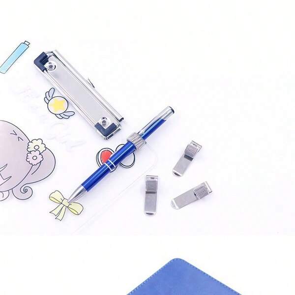 1/3/5 Stück minimalistischer Frühlings-Stifthalter, vintage Metall-Stiftclip für Planer, Notizbuch, Bürogebrauch - praktisches, tragbares Design, sicherer Griff für Ärzte & Krankenschwestern