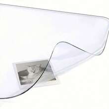 1pc Table Mat Transparent Protective Pvc Protective Fabric That Can Be Cut, Table Mat, Desk Mat, Self-Cleaning, Stain-Resistant And Heat-Insulating Protective Desktop Mat