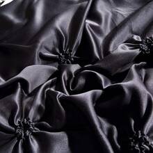 Full Satin Bedding Set In Wine Red, Silk - Like, Luxury Soft Burgundy Comforter Cover, Chic Bedroom Decor, Zippered (1 Duvet Cover + 2 Pillow Cases) - 多色 44 - 查看 8