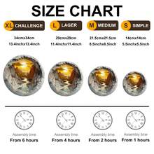 不对称形状木制拼图玩具，独特的派对游戏礼物，装饰艺术拼图，桌面魔术拼图，创意儿童认知拼图，节日礼物，适合儿童，圣诞礼物，返校礼物，生日礼物 - 彩色 - 查看 5