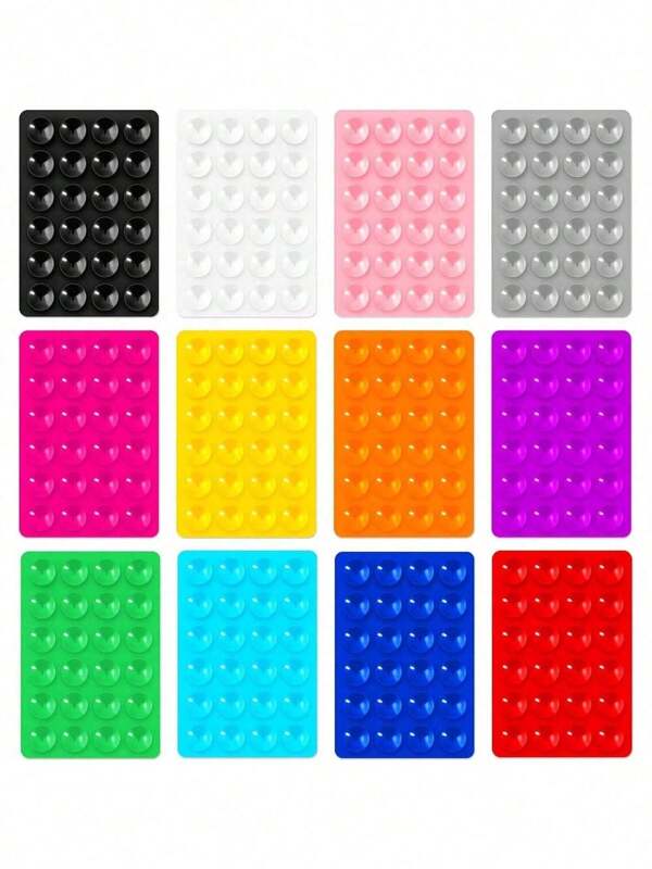 1 pièce Étui de téléphone en silicone avec ventouse, prise de téléphone avec ventouse, Octobuddy, prise de téléphone adhésive, support de téléphone adhésif pour téléphone portable