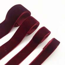 6mm 10mm 15mm 20mm 25mm 38mm DarkRed Velvet Ribbon Handmade Wedding Party Decoration Ribbon For Gift Wrapping DIY Hair Bows Sewing Crafts