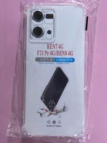 Transparent Four-Corner Anti-Fall Protective Case, Applicable For OPPO/OnePlus Series Smartphones, Transparent Four-Corner Anti-Fall Phone Case, Phone Case, Phone Protective Cover, Phone Shell, Phone Cover, Anti-Drop Phone Case, Transparent Phone Case, Minimalist Phone Case, Solid Color Phone Case, Transparent Phone Case, TPU Anti-Fall Phone Case (Military-Grade Anti-Drop)