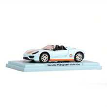 Burago 1:64 比例压铸合金保时捷 918 SPYDER 汽车模型，儿童玩具车，滑行车模型，男孩生日礼物
