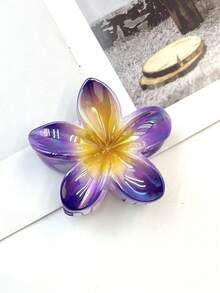 1 peça/3 peças/6 peças/18 peças Clipes de Cabelo com Estampa Floral Casual de Plástico ABS (Resina ABS) 2026 Novo Eletrodepositado Margarida Flor Muito Vendida, Adequado para Férias, Viagem, Festa, Aniversário, Escritório, Acessórios de Cabelo de Verão na Praia Clipes de Garra Flor Clipes de Cabelo Férias Presilha de Cabelo Moda - Multicolorido - Visão 4