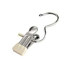 20个多功能挂钩夹，无缝毛巾、帽子、袜子、防风裤衣架夹，晾衣架衣夹 - 杏色 - 查看 7