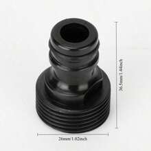 1pc 6 Points External Thread Pacifier Connector, Water Pipe Quick Connector, Accessories