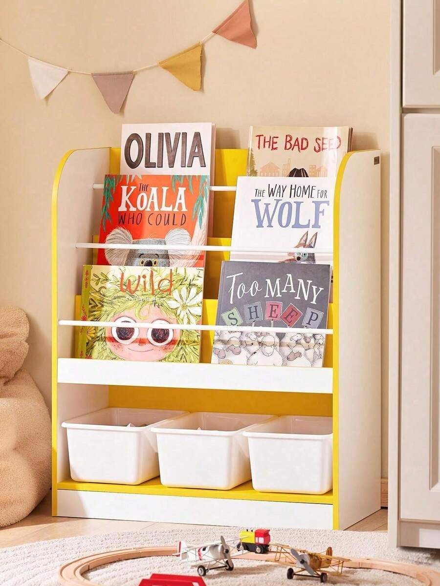 SoBuy Children's Bookcase KMB108-G - Grey - View 1