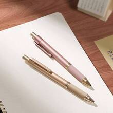 Gel Pens, 5 Pcs Metal Gel Ink Pens, 0.7mm Black Ink Pens For Journaling, Cute Pens For School Office Home, Fancy Pen Set Gifts For Women Men, Red - 紅色 - 查看 7