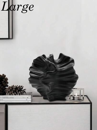 Moderne Minimalist Creative Resin Vase ation, Living Room Foyer TV Cabinet, Office Desktop Home Vase, Verlichting Luxe High End Artistic Flower Pot, Wabi Sabi Tea Tafel Cabinet ation Glass view 5