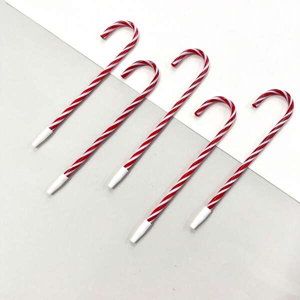 Weihnachts-Zuckerstangen-Schwerkraft-Sensor-Ausziehstift, hergestellt aus PET-Material in Zuckerfarben, ideal als kleines Geschenk für Silvesterpartys, Studenten, Freunde