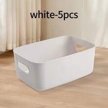 3/5/10 Białe pudełka do przechowywania, pudełka do przechowywania na biurku, pudełka do przechowywania kosmetyków, pudełka do przechowywania przekąsek w łazience i kuchni w akademiku, pudełka do przechowywania żywności w lodówce w kuchni, pudełka do przechowywania długopisów w klasie
