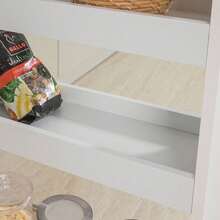 SoBuy NSR01-W, 4 Tiers Serving Trolley, Slide Out Storage Rack Shelf On Wheels, Mobile Storage Rack - White - View 10