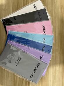 Solid Color Disposable Tablecloths For Weddings, Birthdays, Rectangular Tablecloths, Back To School And Valentine's Day(Styles Are Shipped Randomly) - Multicolor - View 7