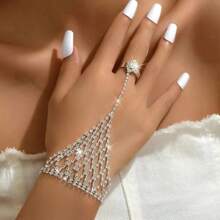 1 件流苏手链和戒指珠宝配饰，适合海滩派对 - 3銀色 - 查看 8