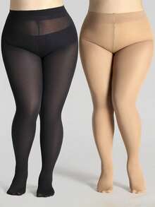 1pc Women's Thermal Lined Leggings, Fashionable Minimalist Velvet Thick Skinny Pants