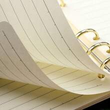 Cuaderno de agenda con tapa recargable, tamaño A6/A5, cuaderno de hojas sueltas, suministros de oficina, diario de viaje - Multicolor - Ver 9