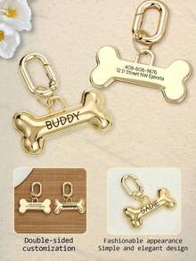 Custom Dog Tags Personalized Pet, Custom Dog Tags Fashion Personalized Double Sided Carved Cat And Dog Tags Carved Pet Bone Shape Personalized Dog ID Tags Carved Cat Dog Puppy Pet Dog Tags Luxury Collar Tags Dog And Dog