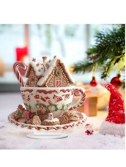 Charmante 2D flache Acryl Weihnachts-Truck Dekoration - Feiertags-Tischdekoration, geeignet für Zuhause, Büro und Außenbereiche - ideales Weihnachtsgeschenk