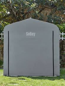 SoBuy Foil Tool Shed Aluminum Silver - 深灰色 - 查看 2