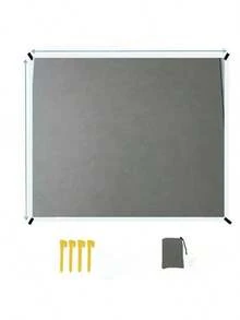 1pc Small Grid Beach Blanket, Oversized And Lightweight Pocket Sand Proof Blanket, Suitable For Large Picnic Mats On The Beach, Essential For Travel And Camping