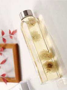 1 pieza Botella de agua portátil de plástico de 300ML/400ML/500ML, botella de bebida minimalista transparente, adecuada para el trabajo y los viajes, para exteriores, camping