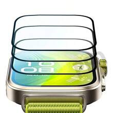 Accesorios compatibles con Watch Fit 4/4 Pro/Fit 3: Película protectora suave de borde curvo 3D, Funda protectora suave para Fit 4, Protector de pantalla - 3 piezas - Ver 3