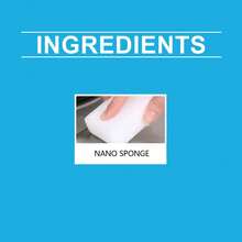 Cleaning Sponge Scrubber, Nano Magic Scrub Brush For Stove, Tile, Removing Stains And Dirt