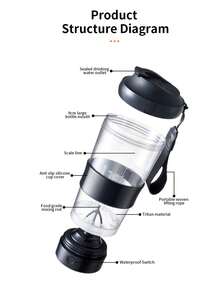 shiying 530ml USB Rechargeable Automatic Protein Powder Shaker Cup, Anti-Clumping Auto Mixing, Suitable For Blending Milk, Coffee, Protein Powder, Essential For Fitness And Outdoor Sports - Multicolor - View 8