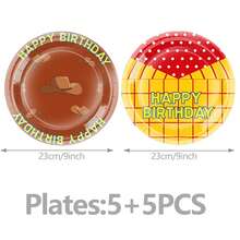 10pcs Cartoon Birthday Party Supplies Cow Print Birthday Party Decorations Cartoon Plates Cup And Napkin Sets Blue Clouds Cow Print Party Supplies Suitable For Birthday Party Decorations, Ttheme Parties, Camping, Family Parties, Etc.