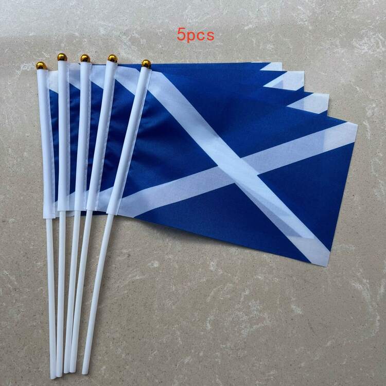 Scotland Flag,Scottland String Flag, Scotland Handheld Flags - Polyester Fabric With Plastic Rods - Durable Polyester - Versatile Use For Events, Parties, Business, Sports, Festivals - Multicolor - View 11