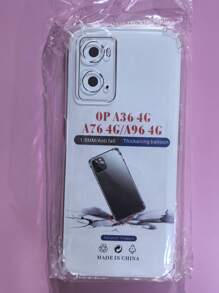 Transparent Four-Corner Anti-Fall Protective Case, Applicable For OPPO/OnePlus Series Smartphones, Transparent Four-Corner Anti-Fall Phone Case, Phone Case, Phone Protective Cover, Phone Shell, Phone Cover, Anti-Drop Phone Case, Transparent Phone Case, Minimalist Phone Case, Solid Color Phone Case, Transparent Phone Case, TPU Anti-Fall Phone Case (Military-Grade Anti-Drop)