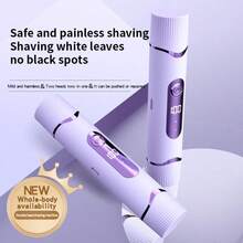 1 Electric Digital Ladies Bikini Shaper, 2-In-1 USB Charging Body And Face Hair Removal Device, Shaving Tool With Washable Blade, Comes With Dust Cover For Better Hygiene, Valentine's Day Gift