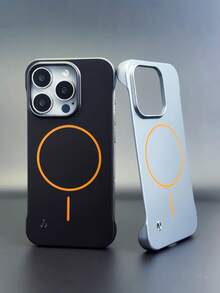 适用于 Air 17/16/15/14/13/12/11 Pro Max Plus 的新款奢华金属漆磁吸无线充电保护壳,超薄无边框散热保护套 - 淺藍色 - 查看 12