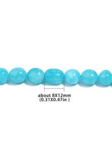 Aproximadamente 8*12mm Cuentas ovaladas asimétricas naturales surtidas, cuentas de piedra de ágata cristal casual DIY sueltas para hacer pulseras, collares, joyería, colgantes y accesorios de decoración