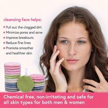 80 runde saugfähige Gesichtswaschpads 1/4/8 Stücke, wiederverwendbare Make-up Entferner Pads, doppelseitiges waschbares Make-up Entferner Tuch, rundes Design Gesichts- und Hautpflege flauschiger Schwamm, Reinigung von schwerer Make-up und Bettwäsche, geeignet für alle Hauttypen.