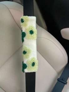 Plush Flower Car Seat Belt Shoulder Pads, Soft & Breathable Safety Belt Protector,Car Accessories Women - one-size - View 16