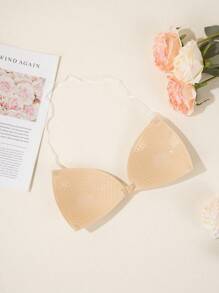 女士隐形粘性文胸聚拢型，无肩带隐形粘性文胸，带肩带，适合露背装