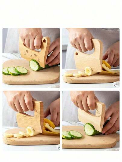 Juguetes de cocina de cuchillos de madera para niños, cuchillos de simulación para cortar frutas y verduras, juguetes de cocina para niños, juego de roles, juguetes educativos Montessori