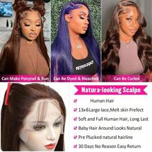 200 Density 16 Inch Curly Short Bob Lace Front Human Hair Wigs For Women Depp Wave 13x4 HD Transparent Brazilian Lace Frontal Wig Closure Swiss Lace Wig Water Wave Pre Plucked,99J,4/27,613,27#,4# - S4 - 查看 8