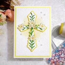 New Butterfly, Sunflower, Heart, Floral Cross Metal Cutting Molds, Suitable For Background Decoration, Greeting Cards, Scrapbook DIY Production, Handmade Creation